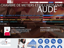 Tablet Screenshot of cma-aude.fr